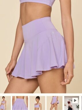 NWT (in bag!) Popflex Active Twirl Skort - Digital Lavender